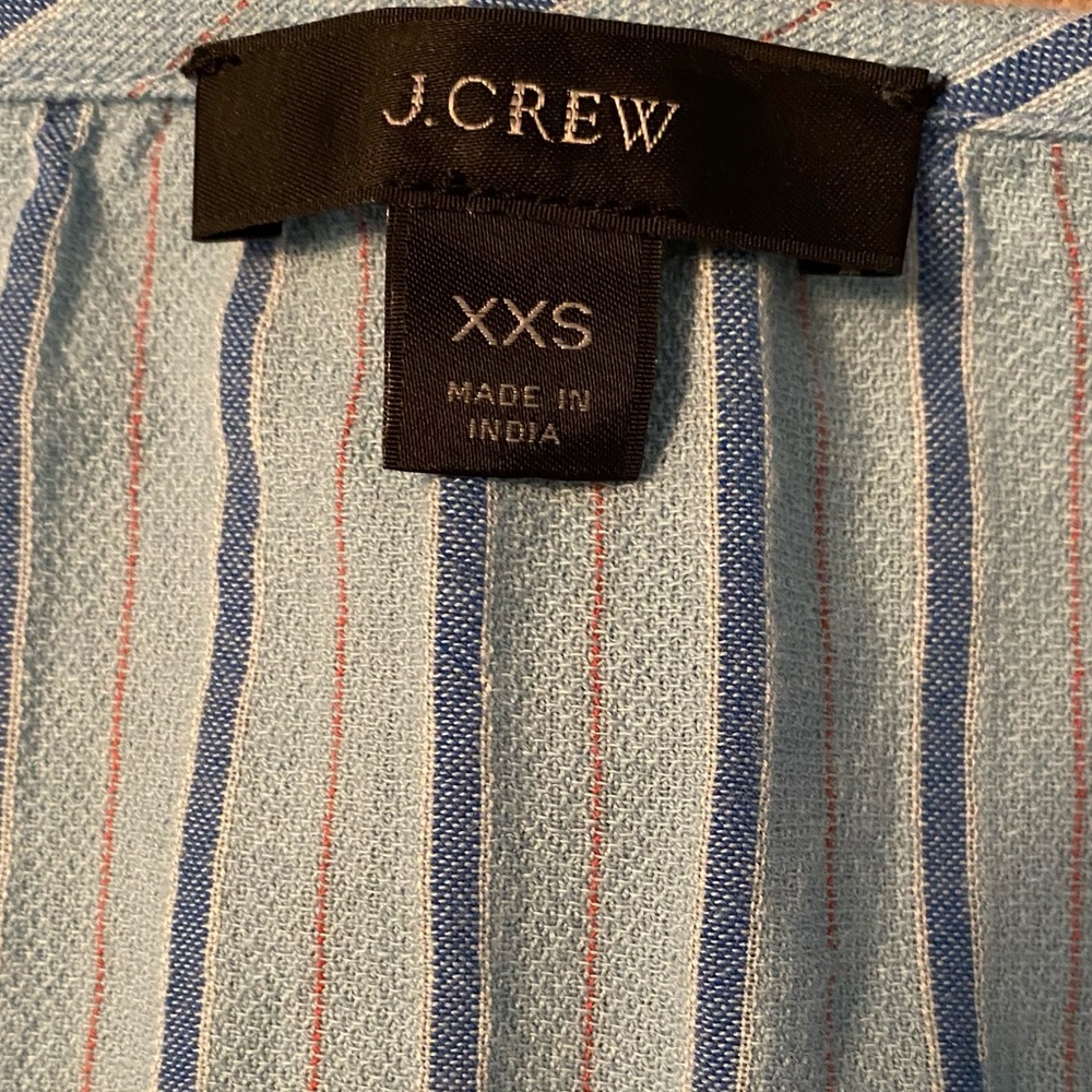 J. Crew Balloon-Sleeve Striped Dress - Picture 9 of 11